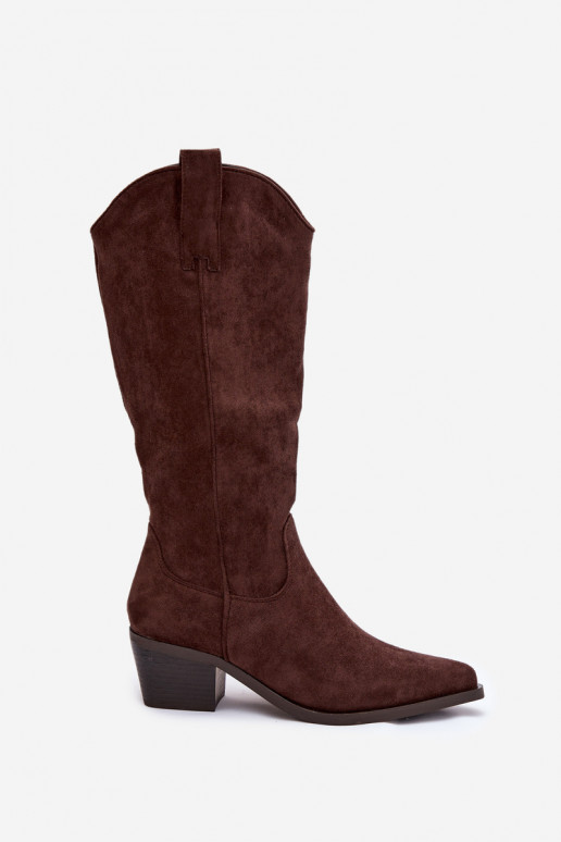 bottes style coÀ-boy Féminin CzekoladoÀe Jazelle