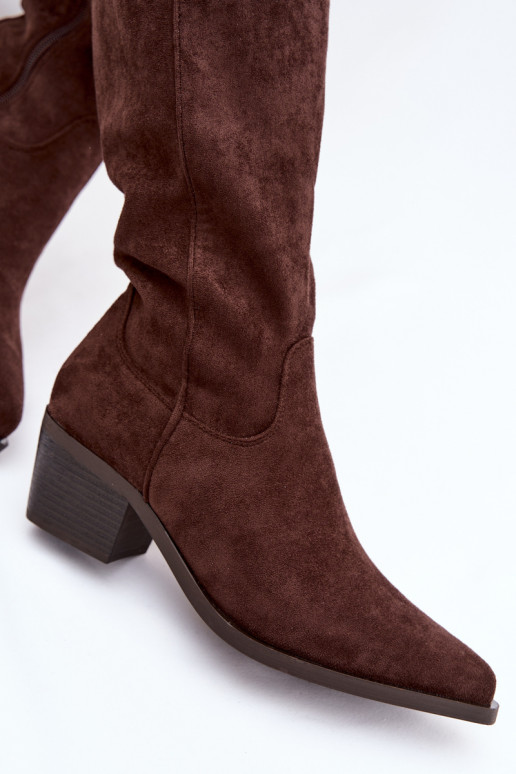 bottes style coÀ-boy Féminin CzekoladoÀe Jazelle