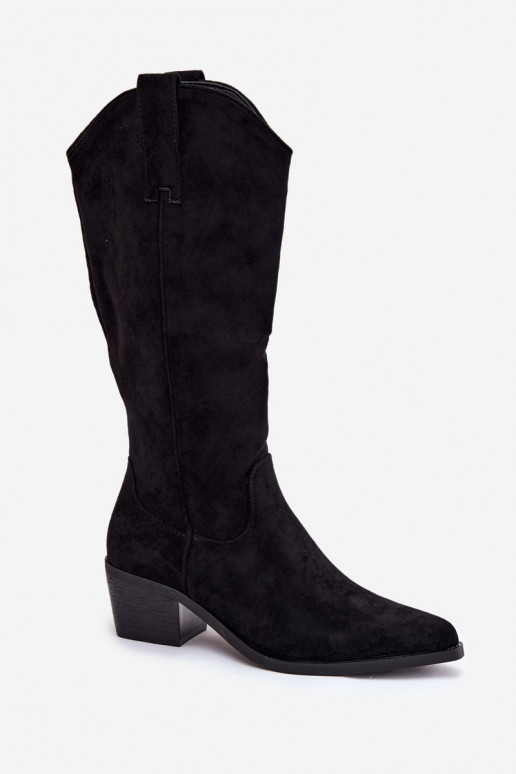 bottes style coÀ-boy Féminin couleur noire Jazelle