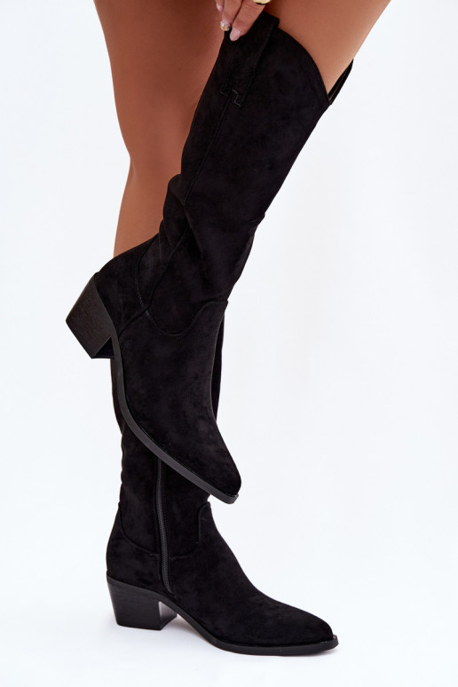 bottes style coÀ-boy Féminin couleur noire Jazelle