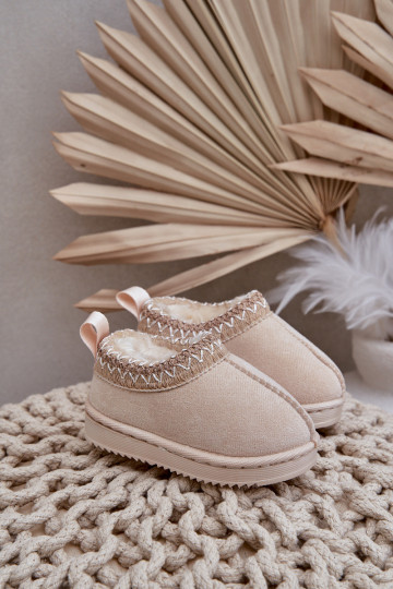 Bottes de neige Bottes Puéril avec une plateforme réchauffer avec de la fourrure à l intérieur couleur ivoire Vilabria