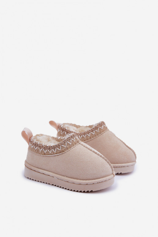 Bottes de neige Bottes Puéril avec une plateforme réchauffer avec de la fourrure à l intérieur couleur ivoire Vilabria