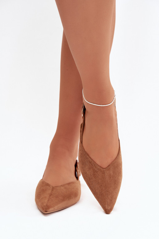 Ballerines Féminin avec boucles marron Tanelia