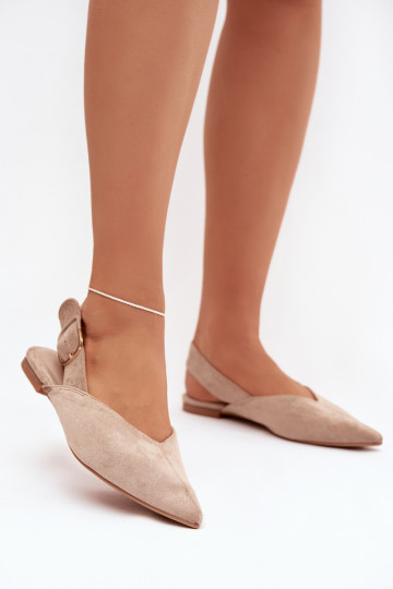 Ballerines Féminin avec boucles beige Tanelia