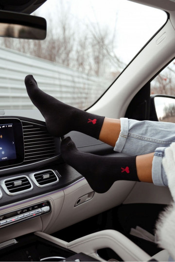 Chaussettes Féminin Amor couleur noire