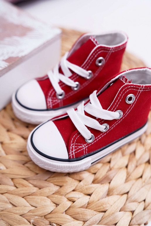 Chaussures pour enfants avec semelle couleur rouge Filemon