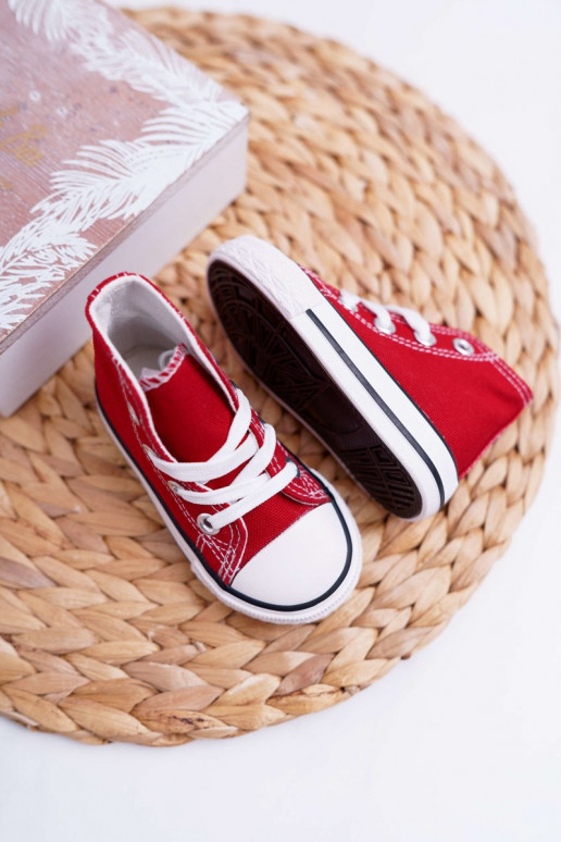 Chaussures pour enfants avec semelle couleur rouge Filemon