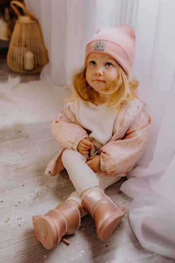 Bottes de neige pour enfants couleur rose Frosty