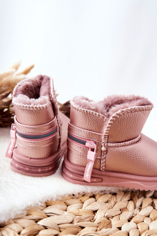 Bottes de neige pour enfants couleur rose Frosty