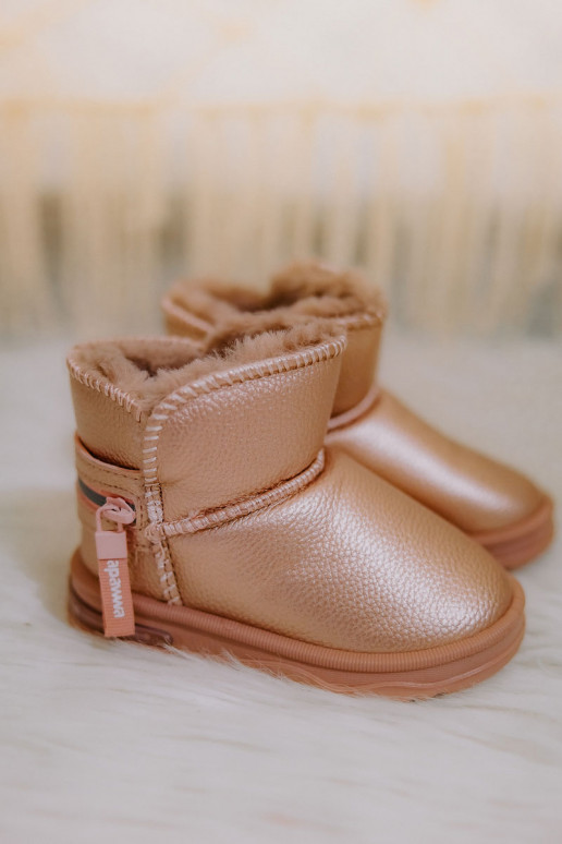 Bottes de neige pour enfants couleur rose Frosty