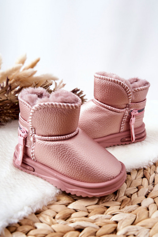 Bottes de neige pour enfants couleur rose Frosty