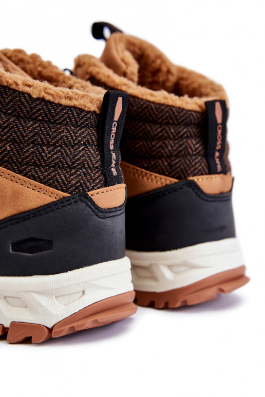 Mâle réchauffer Bottes bottes de randonnée Cross Jeans KK1R4021C marron