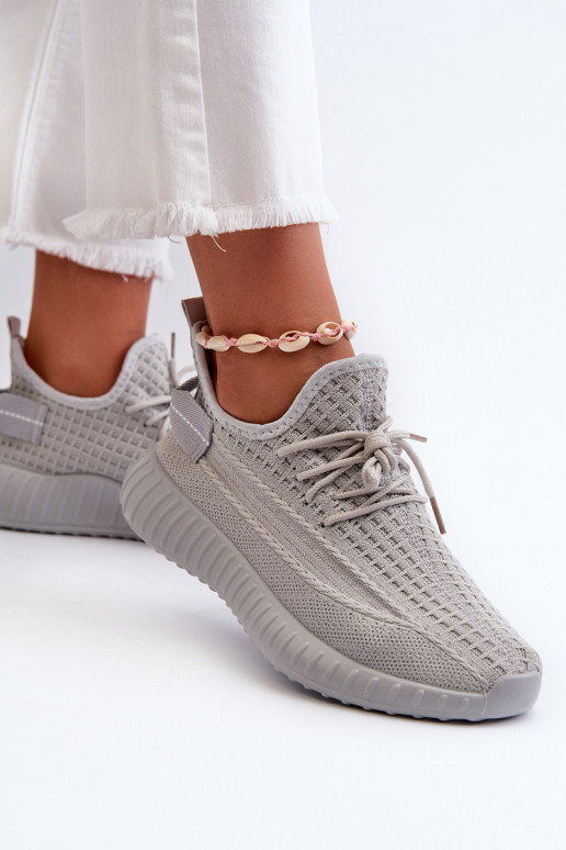  Un modèle convaincant baskets Féminin couleur grise Nelmarie