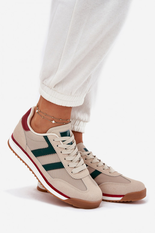 Faible Chaussures modèle baskets Féminin beige Rulaana