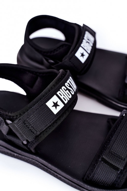 Style sportif Mâle des sandales Big Star HH174842 couleur noire