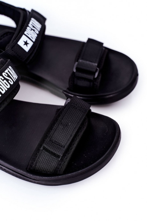 Style sportif Mâle des sandales Big Star HH174842 couleur noire