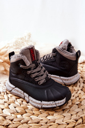 Bottes chaudes pour enfants Big Star II374074 noires