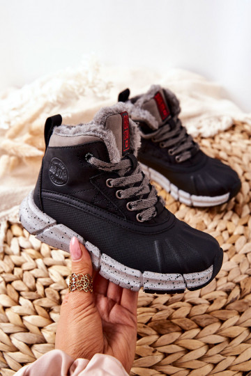 Chaussures chaudes pour enfants Big Star II374074 couleur noire 2