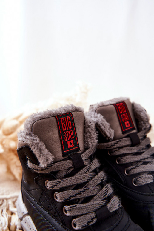 Chaussures chaudes pour enfants Big Star II374074 couleur noire