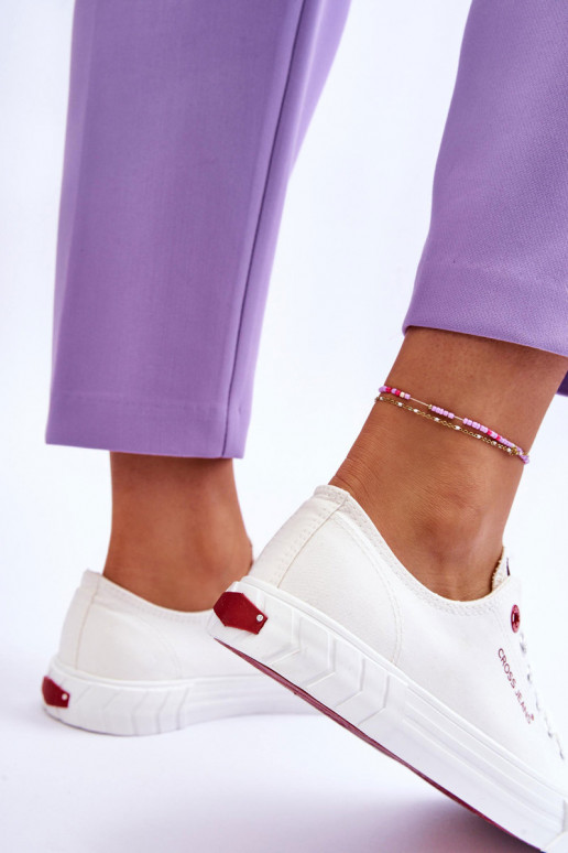 Modèle classique Chaussures de femme Cross Jeans LL2R4052 couleur blanche