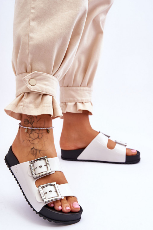 Féminin Chaussons Doucement ZAXY HH285159 couleur blanche