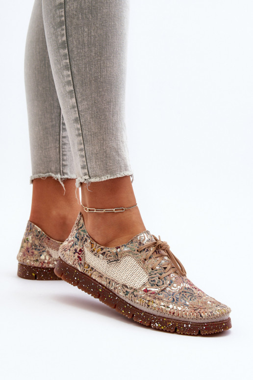 À motifs chaussures Féminin Il fautciejka 06347-04 beige