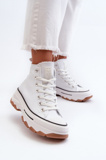 chaussures de loisirs à semelles Féminin avec une plateforme couleur blanche Valvia