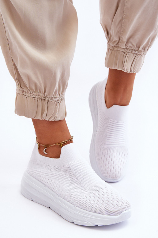 Féminin Un modèle convaincant baskets couleur blanche Ferive