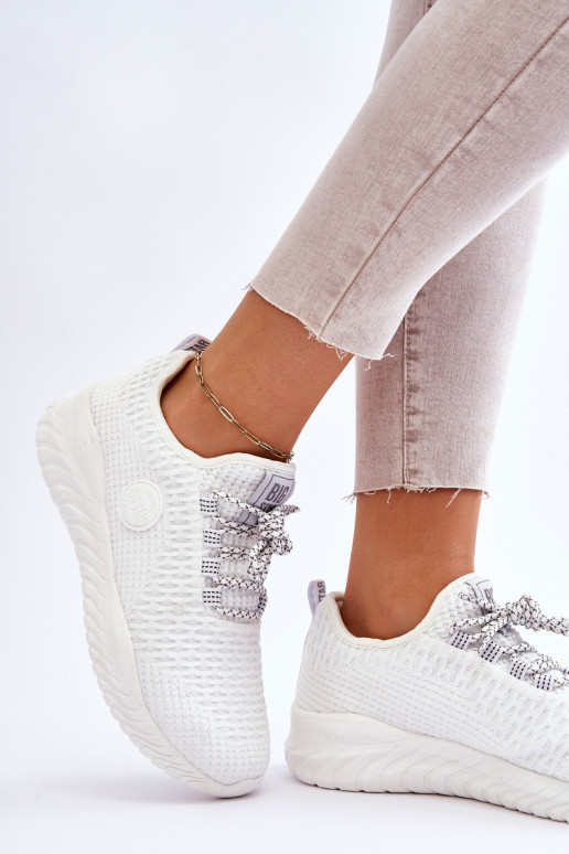 Féminin Style sportif chaussures Memory Foam Big Star HH274296 couleur blanche