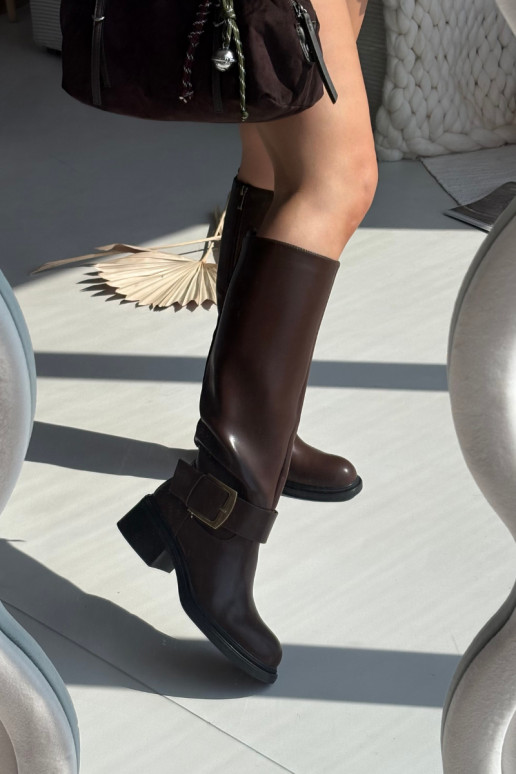 réchauffer bottes pour femmes Klocke avec boucles CzekoladoÀe Raphaela