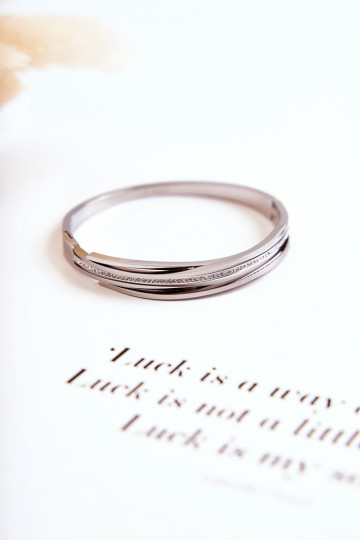 Un bracelet Acier avec des yeux qui clignotent couleur argent Myrens