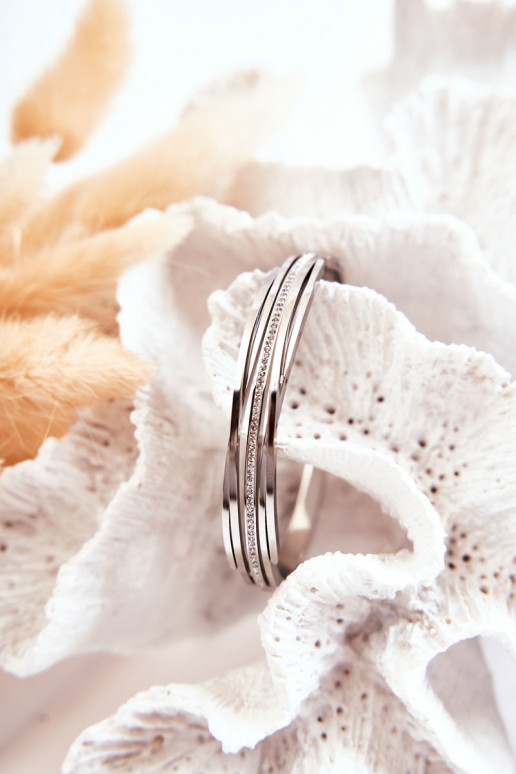 Un bracelet Acier avec des yeux qui clignotent couleur argent Myrens