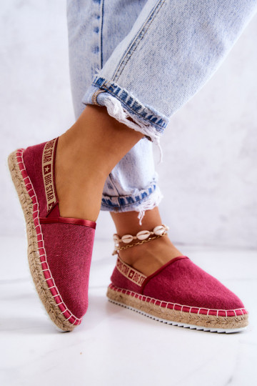  espadrilles Un modèle convaincant Big Star JJ274880 Rose foncé