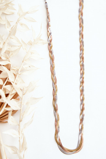 Collier élégant serpent multicolore
