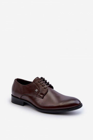 Mâle Style élégant chaussures marron Jenavee