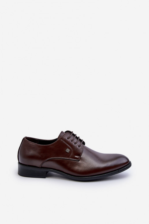 Mâle Style élégant chaussures marron Jenavee
