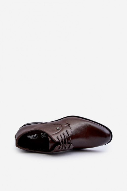 Mâle Style élégant chaussures marron Jenavee