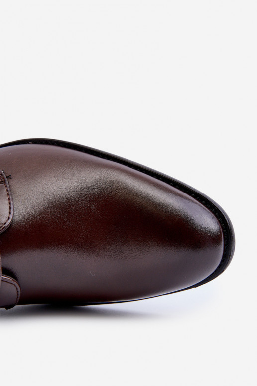 Mâle Style élégant chaussures marron Jenavee