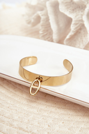 Bracelet orné en acier inoxydable doré 2