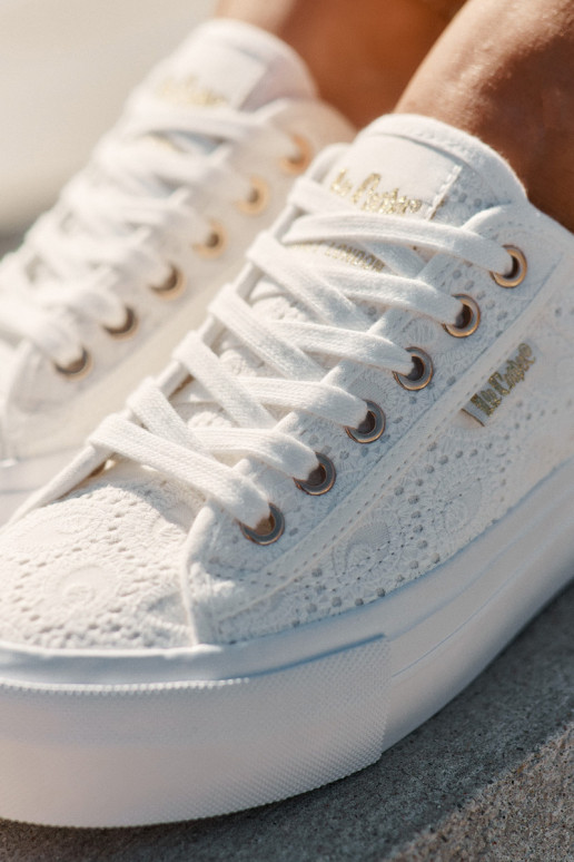 Chaussures de loisirs avec de la dentelle Lee Cooper LCDANS-25-31-3438L couleur blanche