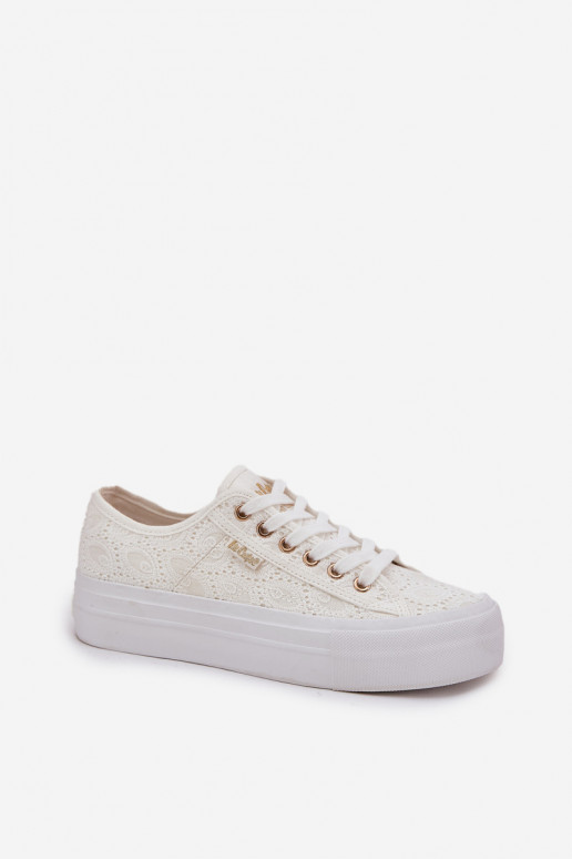 Chaussures de loisirs avec de la dentelle Lee Cooper LCDANS-25-31-3438L couleur blanche
