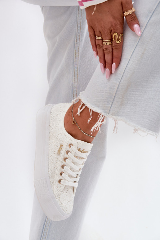 Chaussures de loisirs avec de la dentelle Lee Cooper LCDANS-25-31-3438L couleur blanche