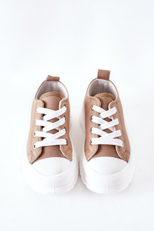 Chaussures de loisirs pour enfants avec une plateforme beige Travel Time