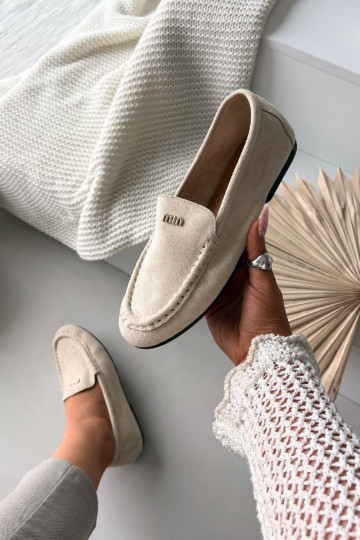 mocassins pour femmesPetitm couleur doréem Detalem beige Sarivelle