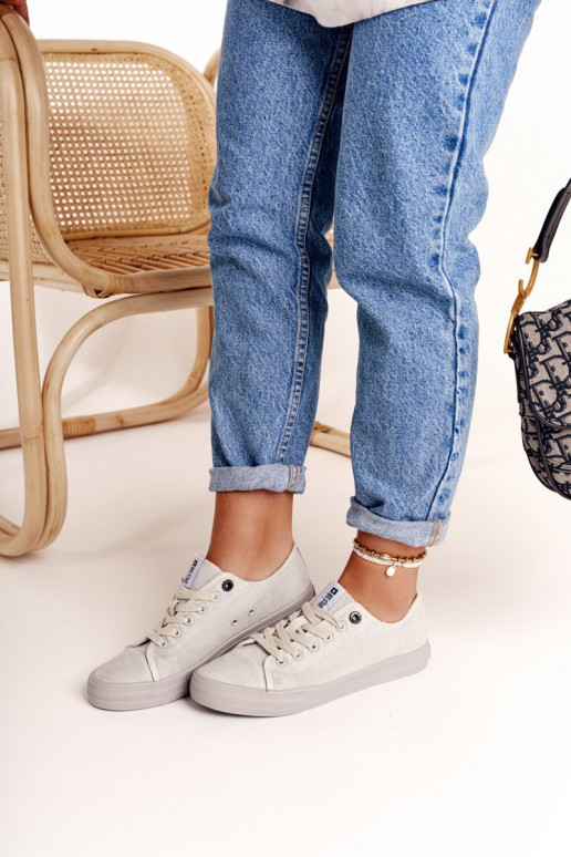 Le bas des femmes chaussures décontractées Big Star DD274439 couleur grise