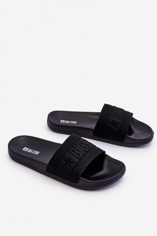 Féminin Pantoufles à la mode Big Star LL274A158 couleur noire