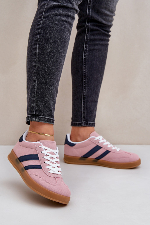 Chaussures modèle baskets Le bas des femmes couleur rose EnnorÀen