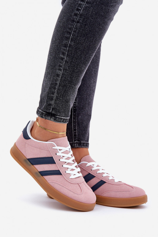 Chaussures modèle baskets Le bas des femmes couleur rose EnnorÀen