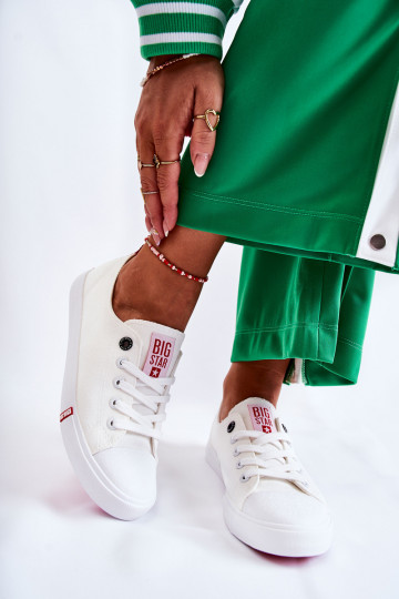 Chaussures de femme Big Star FF274087 Blanc-couleur rouge 2