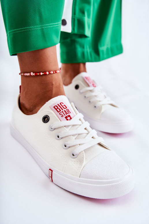 Chaussures de femme Big Star FF274087 Blanc-couleur rouge